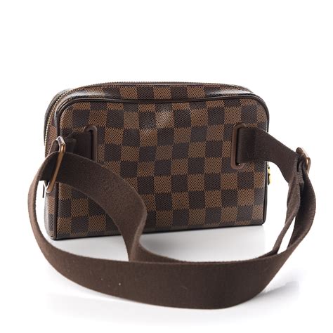 louis vuitton damier ebene canvas bum bag brooklyn